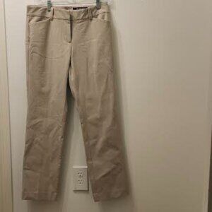 NWT Ann Taylor Tan Women's Straight Leg Pants, Sz. 6P